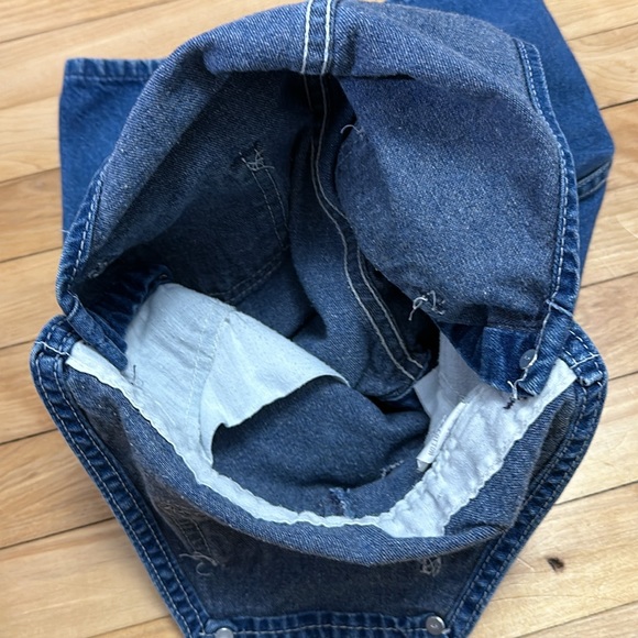VINTAGE Oshkosh B’Gosh Vestback Blue denim overalls 3T - Picture 7 of 11